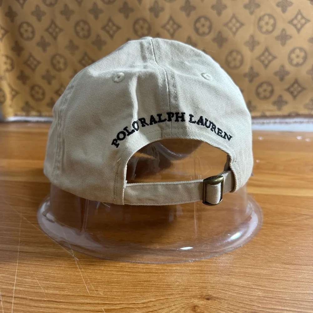 Polo by Ralph Lauren Cream Polo Bear Baseball Cap